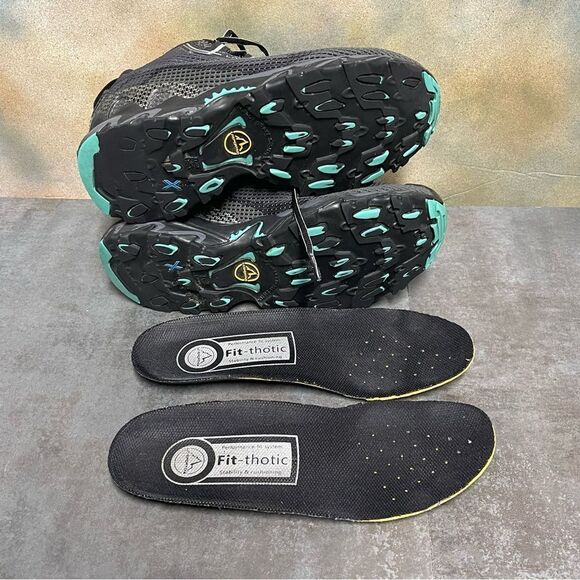 La Sportiva Wildcat 2.0 GTX Women's Running Shoes Charcoal/Aqua Size 7.5+ - Picture 4 of 16